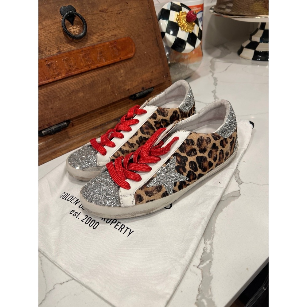 Golden Goose Deluxe Brand, Women's, Superstar, animal print, size 40 - Picture 1 of 6